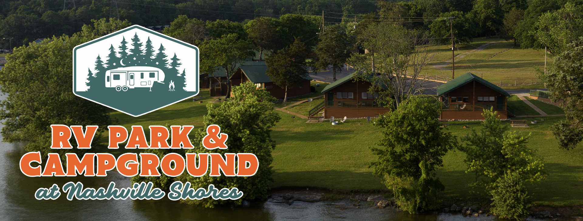 lakeside-cabins-at-campground Lakeside cabins at the RV Park & Campground at Nashville Shores