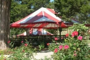 Group picnic area at Nashville Shores Waterpark