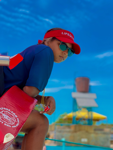 NSH Lifeguard Photo on Stand