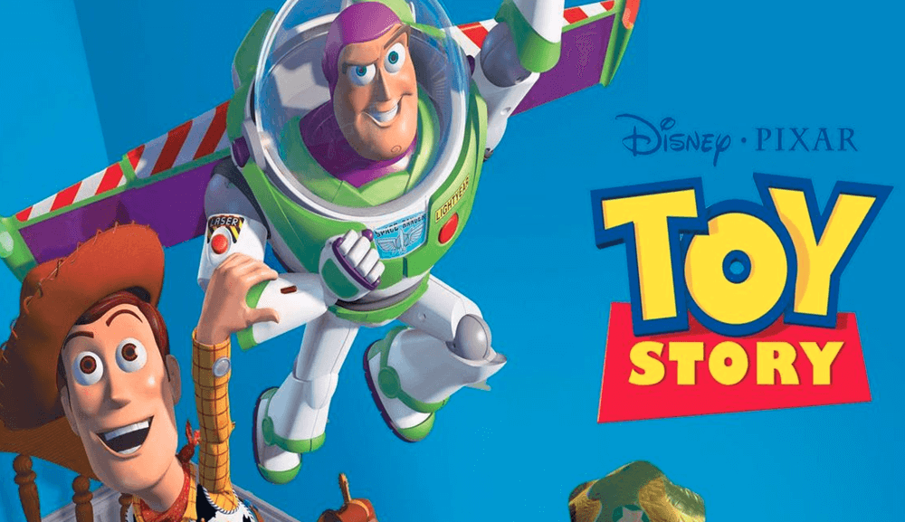 Toy Story Image Fireworks show in the night sky